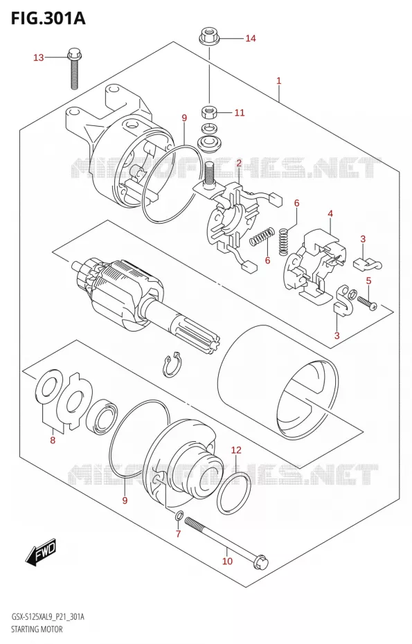 DEMARREUR Suzuki MOTO 125 GSX-S 2019  GSX-S125XA L9 (P21)