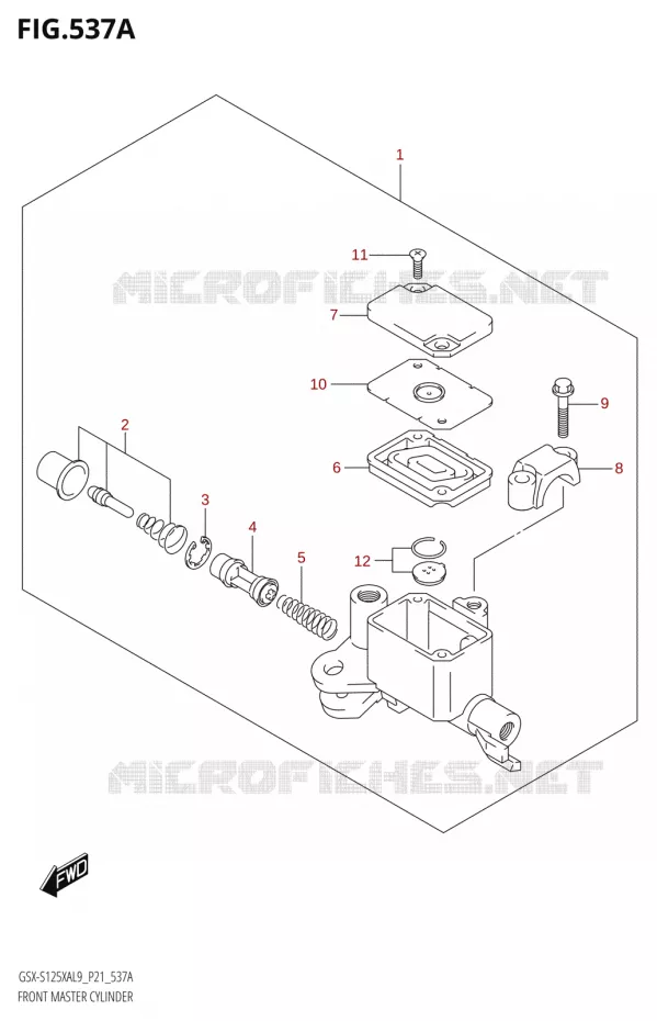 MAITRE CYLINDRE AVANT Suzuki MOTO 125 GSX-S 2019  GSX-S125XA L9 (P21)