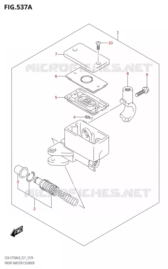 MAITRE CYLINDRE AVANT Suzuki MOTO 750 GSX-S 2018  GSX-S750A L8 (E21)