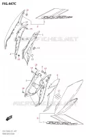 CARENAGES COVER (GSX S750ZA:L9:E21) pour Suzuki GSX-S 750 2019