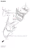 ENTOURAGE DE PHARESX S750WQZ:L9:E21) pour Suzuki GSX-S 750 2019