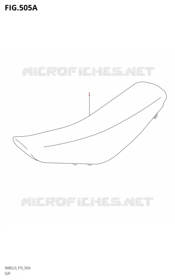 SELLE Suzuki MOTO 85 RM 2019  RM85L L9 (P19)