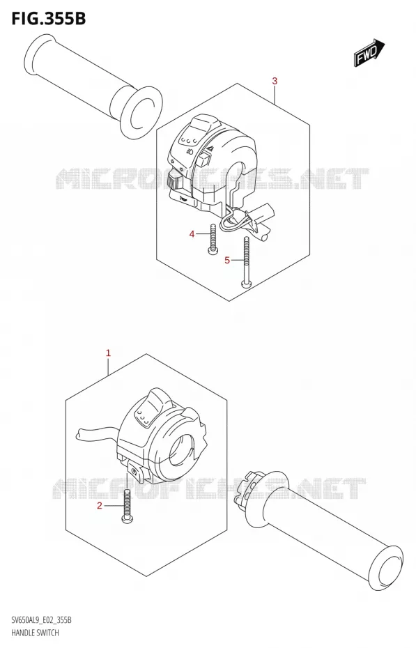 COMMODOSOMMUTATEUR (SV650AL9 E19) Suzuki MOTO 650 SV 2019  SV650A L9 (E02)