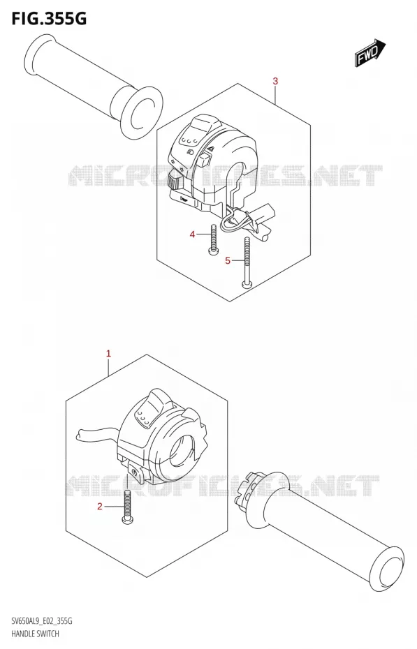COMMODOSOMMUTATEUR (SV650XAUL9 E02) Suzuki MOTO 650 SV 2019  SV650XA L9 (E02)