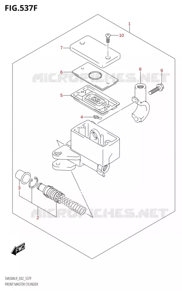 MAITRE CYLINDRE AVANTV650AUL9 E19) Suzuki MOTO 650 SV 2019  SV650A L9 (E02)