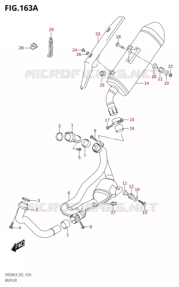 SILENCIEUX Suzuki MOTO 650 SV 2019  SV650A L9 (E02)