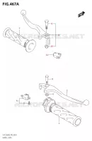 ENSEMBLE LEVIERS   POIGNEES pour Suzuki BURGMAN 125 2020