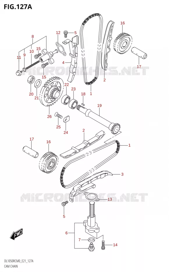 DISTRIBUTION Suzuki MOTO 1050 V-STROM 2020  DL1050RC M0 (E21)