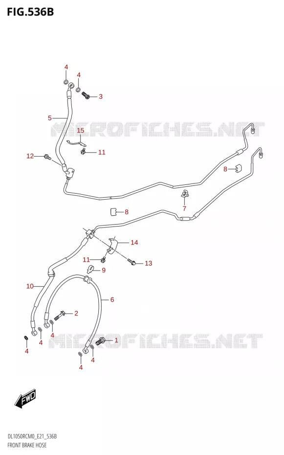 DURITE DE FREIN AVANT1050RC) Suzuki MOTO 1050 V-STROM 2020  DL1050RQ M0 (E21)