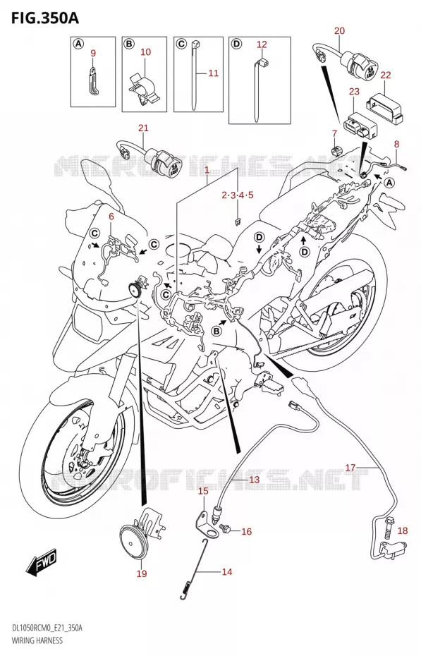 FAISCEAU ELECTRIQUE1050RC) Suzuki MOTO 1050 V-STROM 2020  DL1050RC M0 (E21)