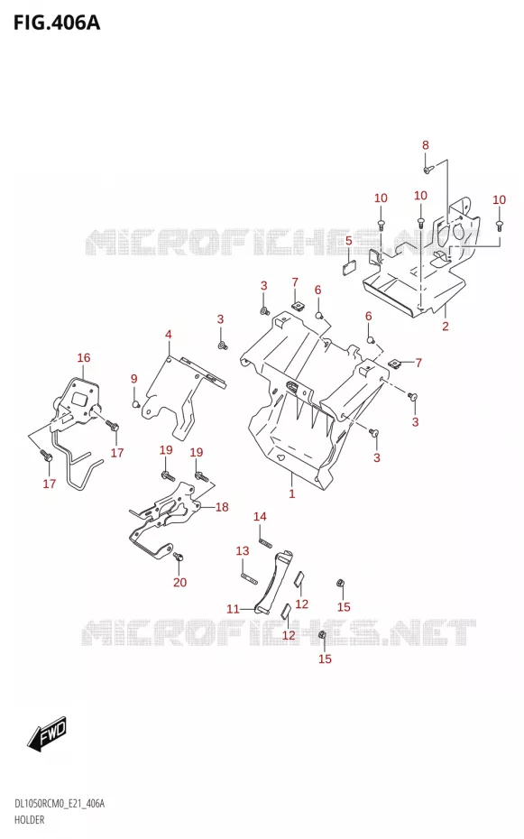 SUPPORT Suzuki MOTO 1050 V-STROM 2020  DL1050RQ M0 (E21)