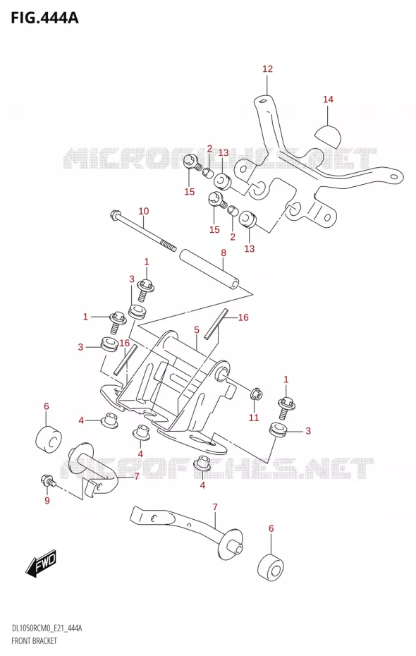 SUPPORTS AVANT Suzuki MOTO 1050 V-STROM 2020  DL1050RC M0 (E21)
