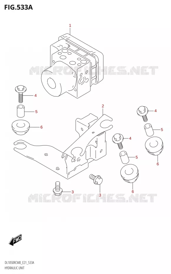 SYSTÈME ABSLIQUE (DL1050RQ) Suzuki MOTO 1050 V-STROM 2020  DL1050RQ M0 (E21)