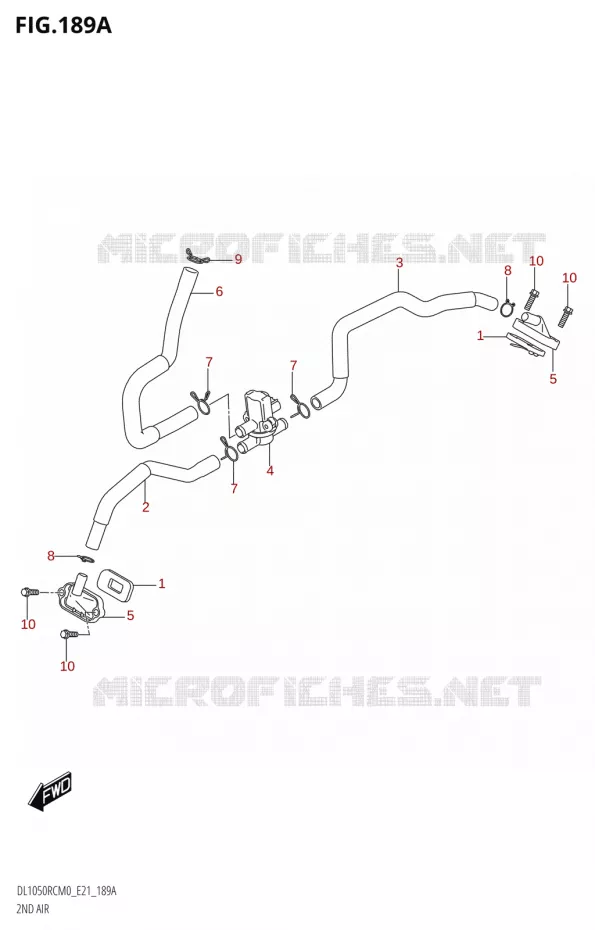 SYSTEME RECYCLAGE GAZ ECHAPPEMENT Suzuki MOTO 1050 V-STROM 2020  DL1050RC M0 (E21)