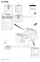 ETIQUETTE (LT A400FM0 P28) pour Suzuki KINGQUAD 400 2020
