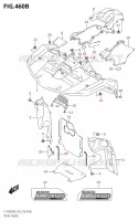 GARDE BOUE AVANT00XM0 P28) pour Suzuki KINGQUAD 500 2020