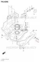 RESERVOIR D'ESSENCE00XPZM0 P03) pour Suzuki KINGQUAD 500 2020