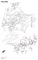 GARDE BOUE ARRIERE9 P17) pour Suzuki KINGQUAD 750 2019