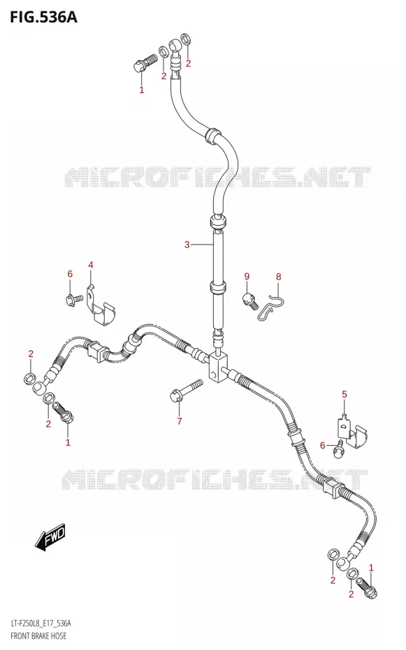 DURITE DE FREIN AVANT Suzuki QUAD 250 OZARK 2018  LT-F250 L8 (E17)