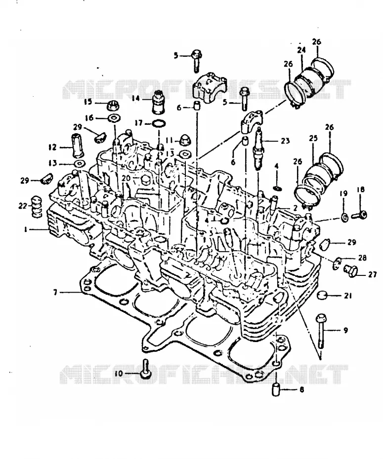 CULASSE Suzuki MOTO 750 GSX 1981  GSX750X(1981)