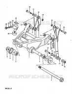 BIELLETTE D'AMORTISSEUR pour Suzuki RM 125 1981