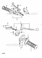ENSEMBLE LEVIERS   POIGNEES pour Suzuki RM 125 1981