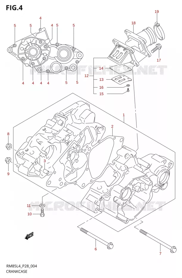 CARTER Suzuki MOTO 85 RM 2014  RM85 L4 (P03,P28,P33)