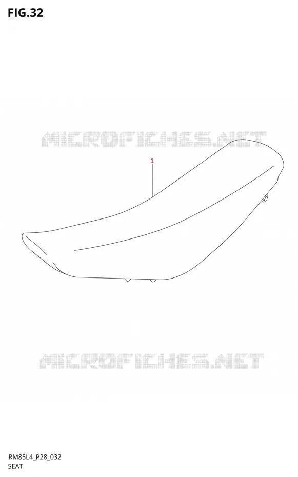 SELLE Suzuki MOTO 85 RM 2014  RM85 L4 (P03,P28,P33)
