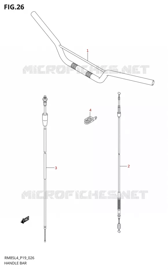 GUIDON Suzuki MOTO 85 RM 2014  RM85 L4 (P19)