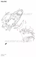 GARDE BOUE ARRIEREUE:L3:E21) pour Suzuki GSR 750 2013