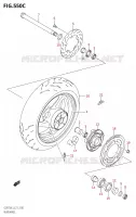 ROUE ARRIERESR750UE:L3:E21) pour Suzuki GSR 750 2013