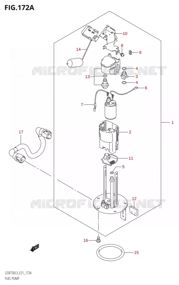 POMPE A ESSENCE Suzuki MOTO 750 GSR 2013  GSR750AUE L3 (E21)