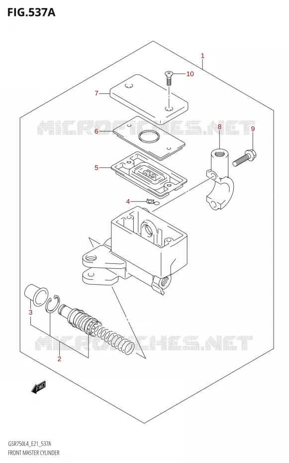 MAITRE CYLINDRE AVANT Suzuki MOTO 750 GSR 2014  GSR750AUE L4 (E21)