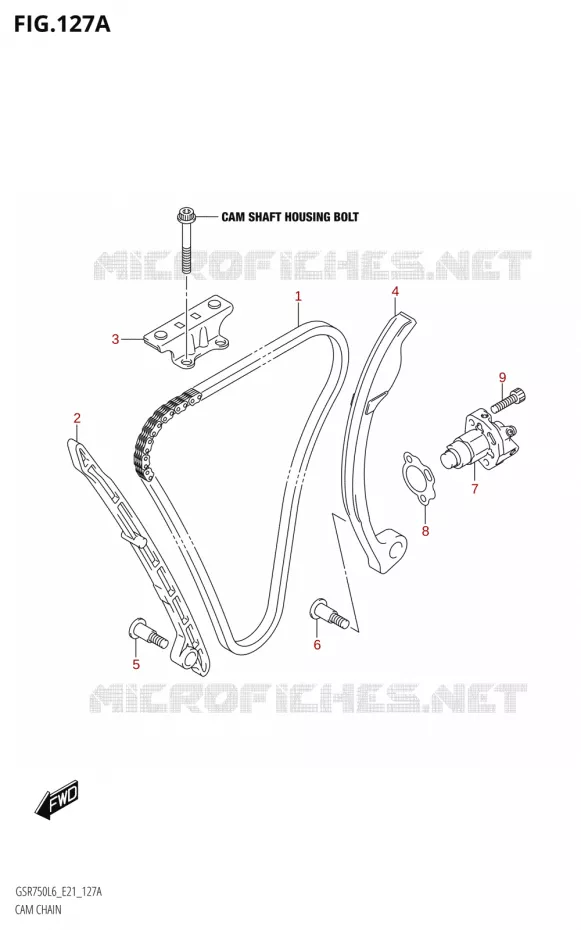 DISTRIBUTION Suzuki MOTO 750 GSR 2016  GSR750A L6 (E21)