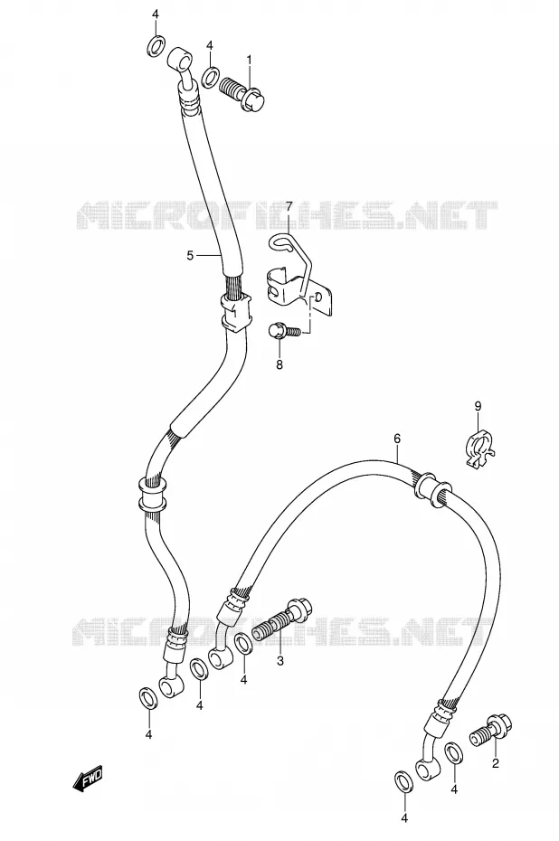 DURITE DE FREIN AVANT Suzuki MOTO 1000 GSX-R 2003  GSX-R1000 K3 (E24)