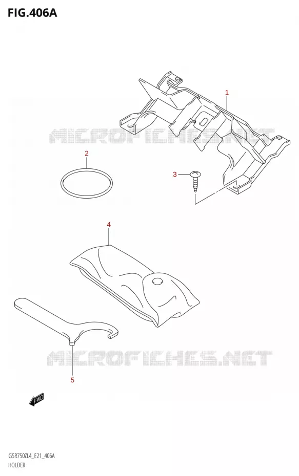 SUPPORT Suzuki MOTO 750 GSR 2014  GSR750ZA L4 (E21)