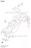 GARDE BOUE ARRIERE pour Suzuki GSX-R 1000 2001
