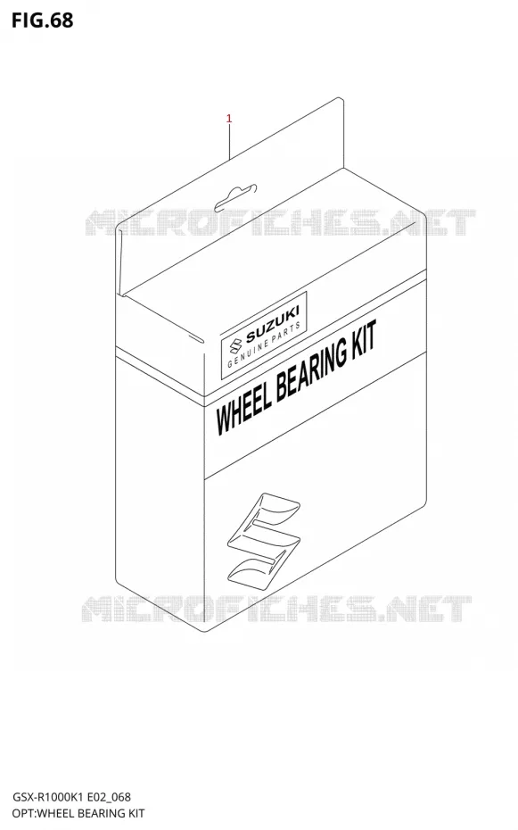 KIT ROULEMENTS DE ROUE Suzuki MOTO 1000 GSX-R 2001  GSX-R1000K1(E19)