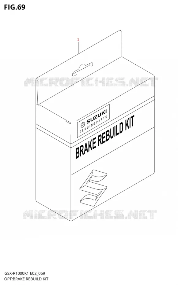 KIT REPARATION DE FREIN Suzuki MOTO 1000 GSX-R 2001  GSX-R1000U1K1(E2)