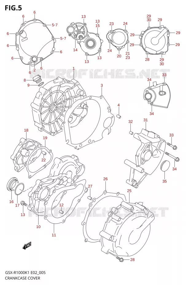 CARTER Suzuki MOTO 1000 GSX-R 2001  GSX-R1000U2K1(E2)