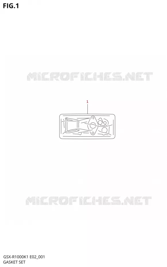 KIT JOINTS Suzuki MOTO 1000 GSX-R 2001  GSX-R1000U2K1(E2)