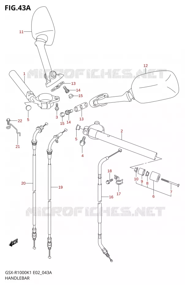 GUIDON (GSX-R1000K2) Suzuki MOTO 1000 GSX-R 2002  GSX-R1000K2(E2)