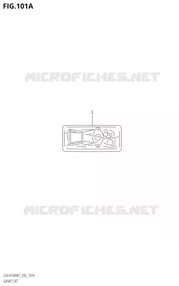 POCHETTE DE JOINTS Suzuki MOTO 1000 GSX-R 2007  GSX-R1000 K7 (E02)