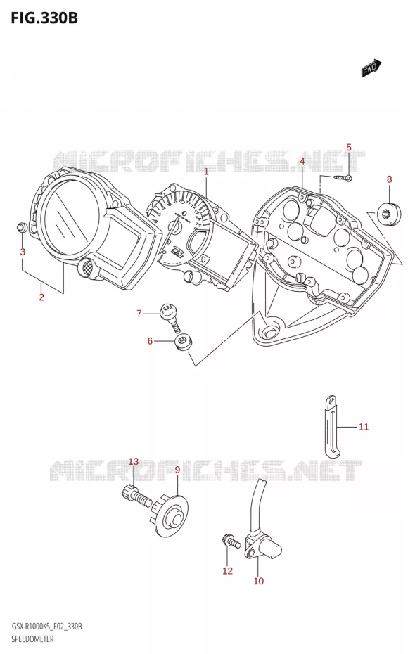 COMPTEURER (GSX-R1000U2:(K5,K6):E19) Suzuki MOTO 1000 GSX-R 2006  GSX-R1000 K6 (E37)