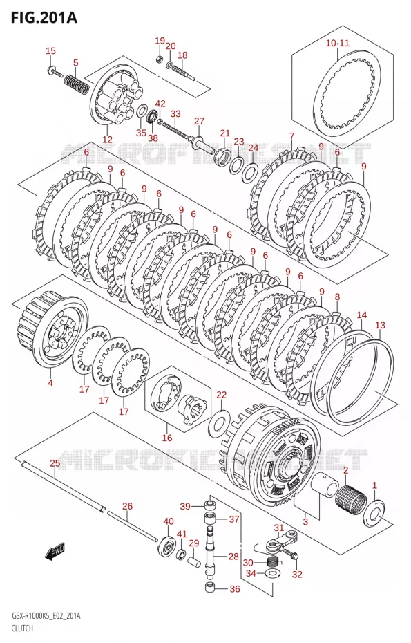 EMBRAYAGE Suzuki MOTO 1000 GSX-R 2006  GSX-R1000 K6 (E19)