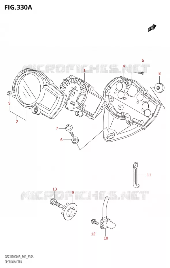 COMPTEURER (GSX-R1000:(E02,E19,E24,P37)) Suzuki MOTO 1000 GSX-R 2005  GSX-R1000 K5 (E02)