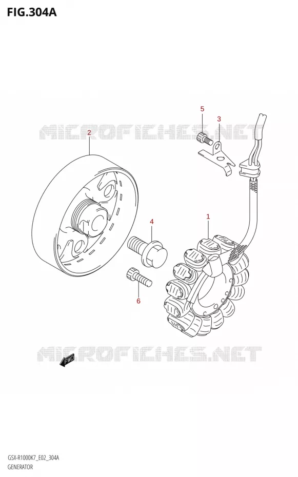 GENERATEUR Suzuki MOTO 1000 GSX-R 2008  GSX-R1000 K8 (E51)