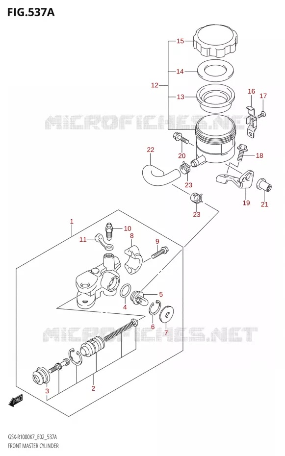 MAITRE CYLINDRE AVANT Suzuki MOTO 1000 GSX-R 2008  GSX-R1000 K8 (E24)
