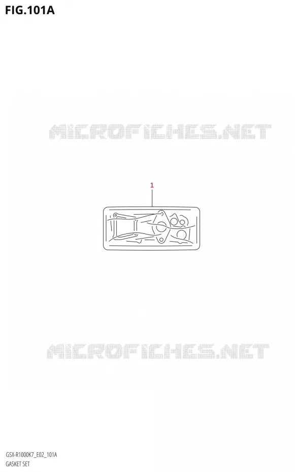 POCHETTE DE JOINTS Suzuki MOTO 1000 GSX-R 2008  GSX-R1000 K8 (E24)