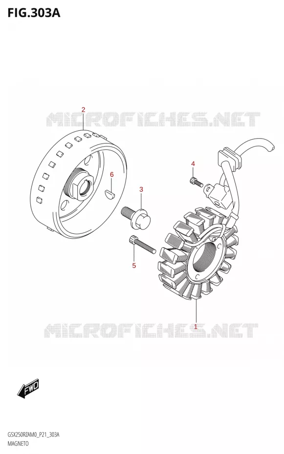 ALLUMAGE ROTOR - STATOR Suzuki MOTO 250 GSX-R 2020  GSX250RZA M0 P21